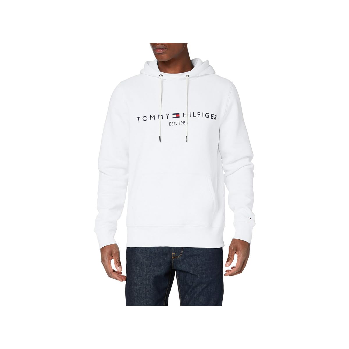 Tommy Hilfiger Sweat à Capuche Homme Core Tommy Logo avec Capuche