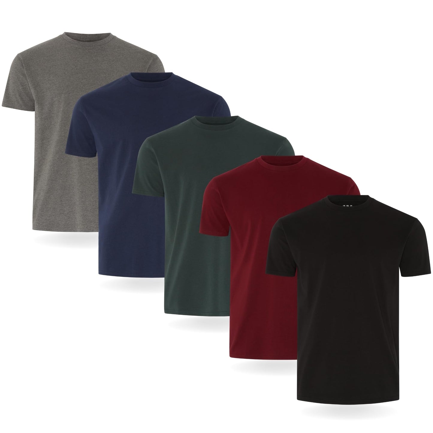 FM London Lot de 3/5 t-Shirts pour Hommes - T-Shirts de qualité supérieure avec Design légèrement ajusté
