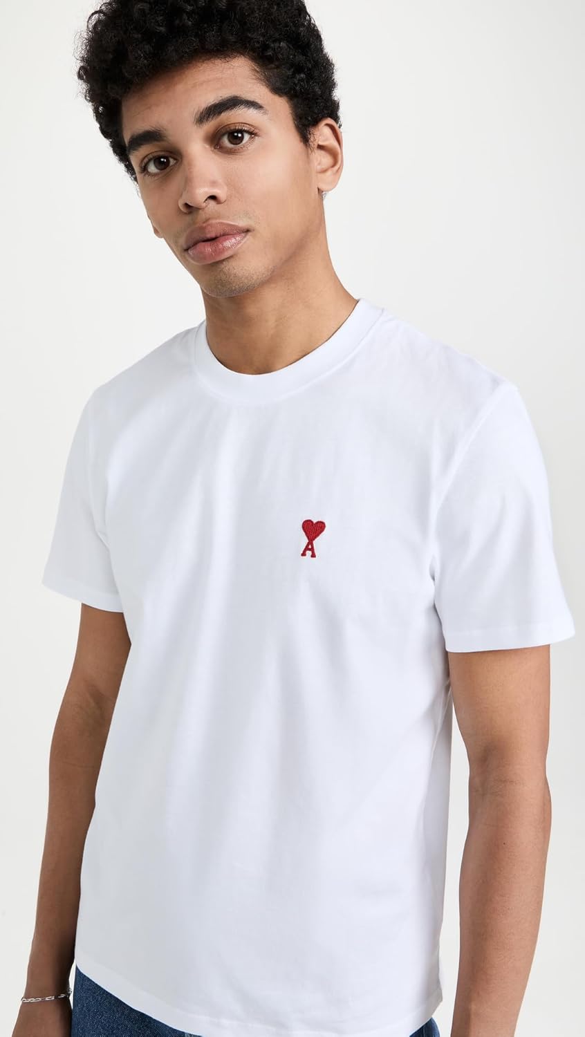 AMI PARIS Tshirt en Jersey de Coton Biologique