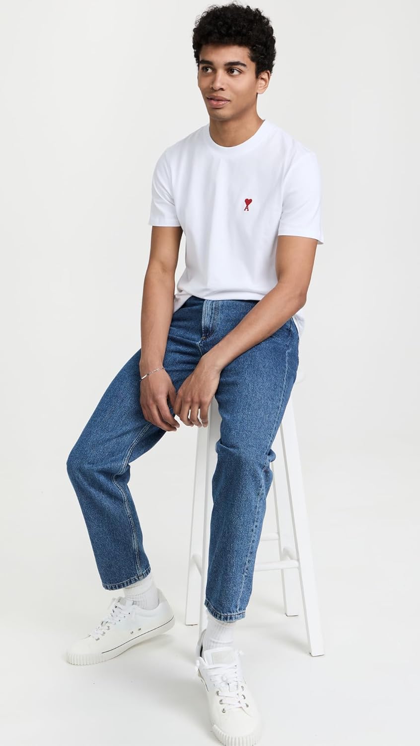 AMI PARIS Tshirt en Jersey de Coton Biologique