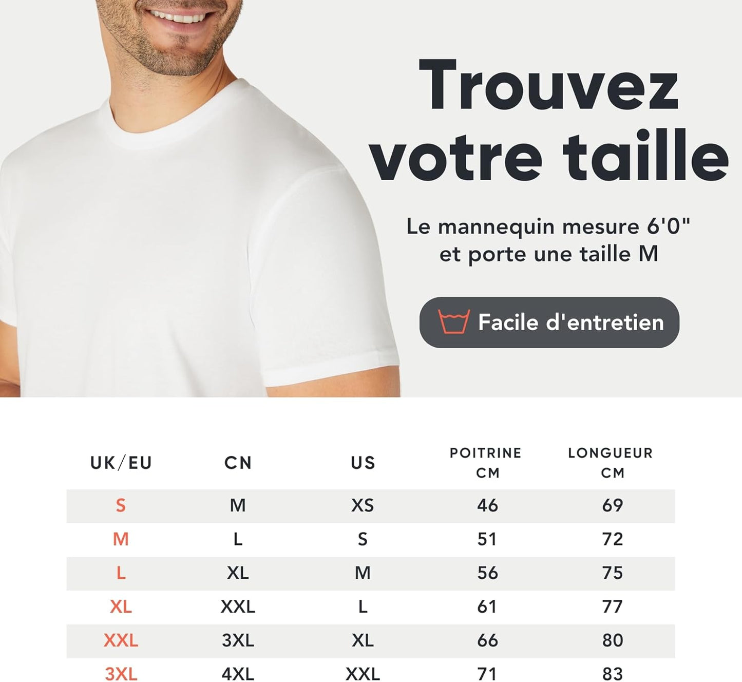 FM London Lot de 3/5 t-Shirts pour Hommes - T-Shirts de qualité supérieure avec Design légèrement ajusté