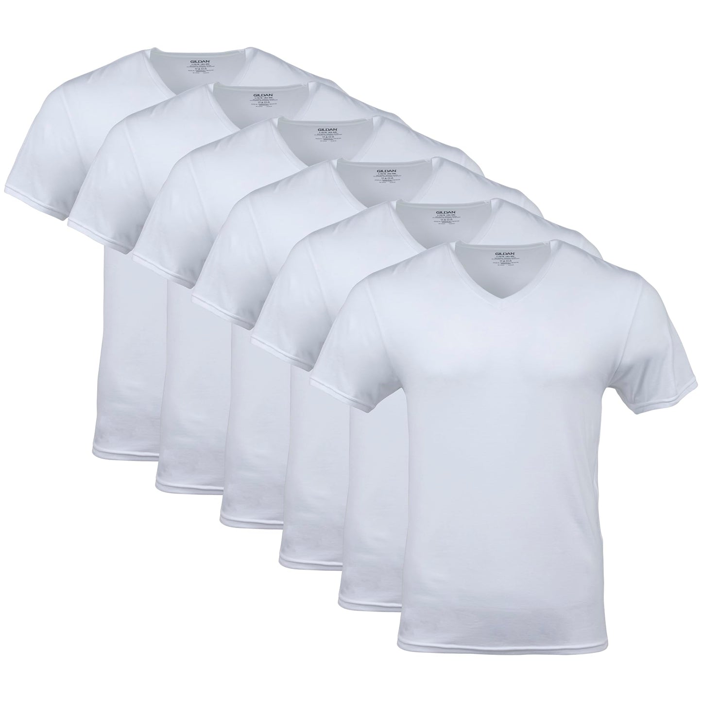 Gildan V-Ausschnitt T-Shirts Multipack Style G1103 Tricot Homme (Lot de 5)