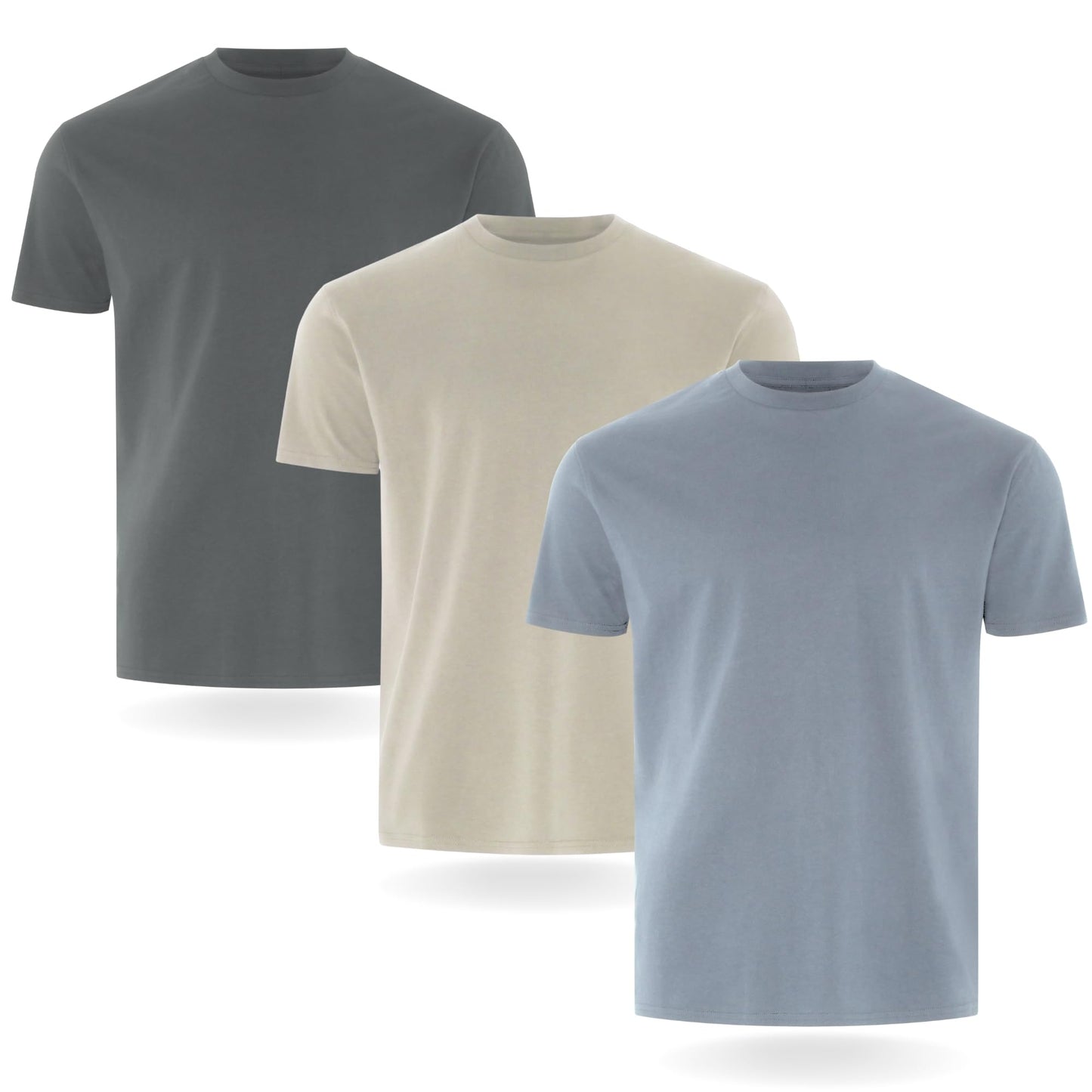 FM London Lot de 3/5 t-Shirts pour Hommes - T-Shirts de qualité supérieure avec Design légèrement ajusté