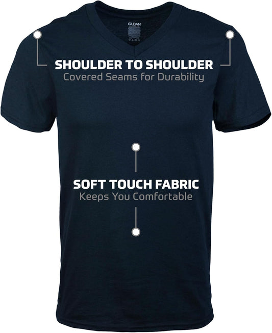 Gildan V-Ausschnitt T-Shirts Multipack Style G1103 Tricot Homme (Lot de 5)