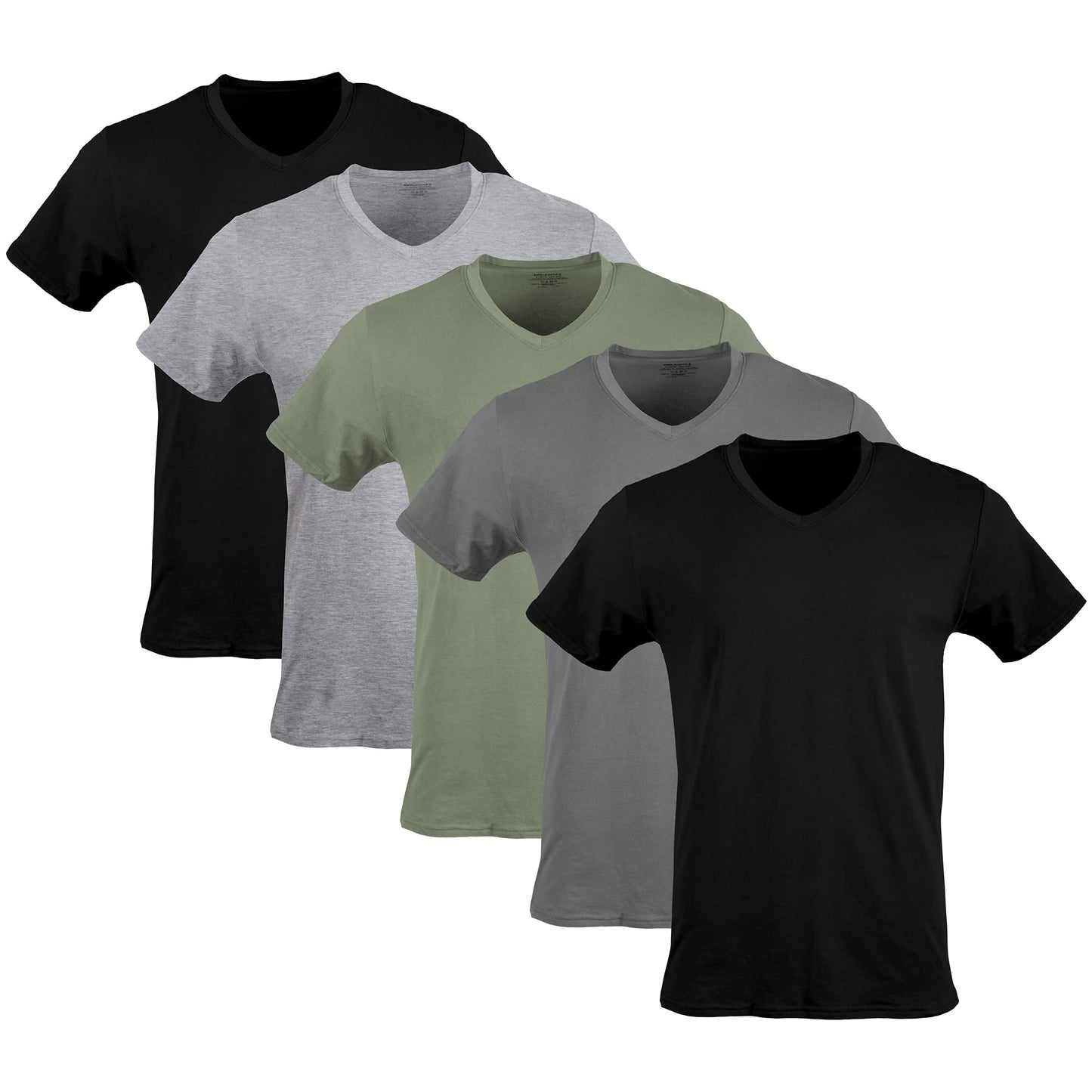 Gildan V-Ausschnitt T-Shirts Multipack Style G1103 Tricot Homme (Lot de 5)
