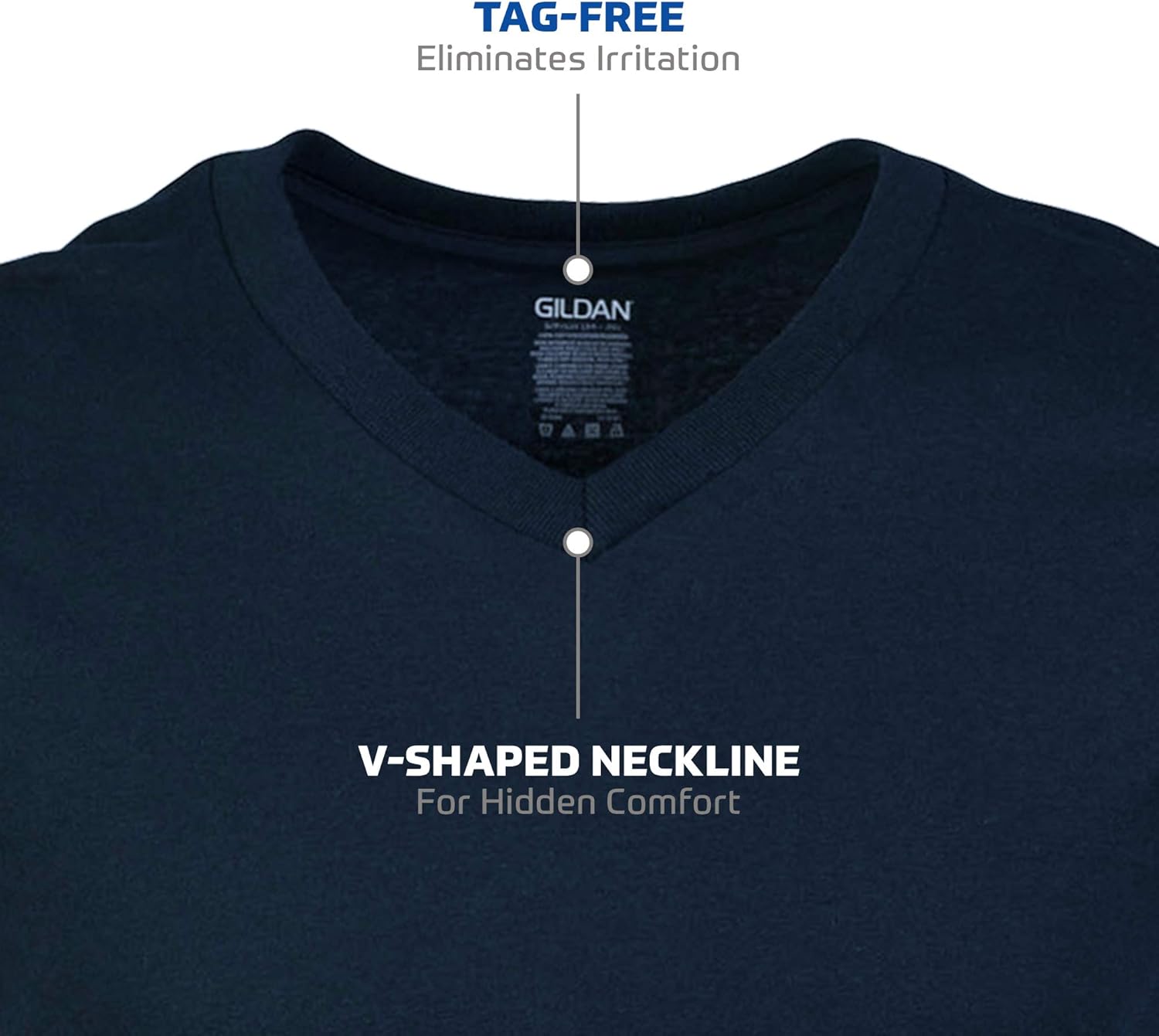Gildan V-Ausschnitt T-Shirts Multipack Style G1103 Tricot Homme (Lot de 5)