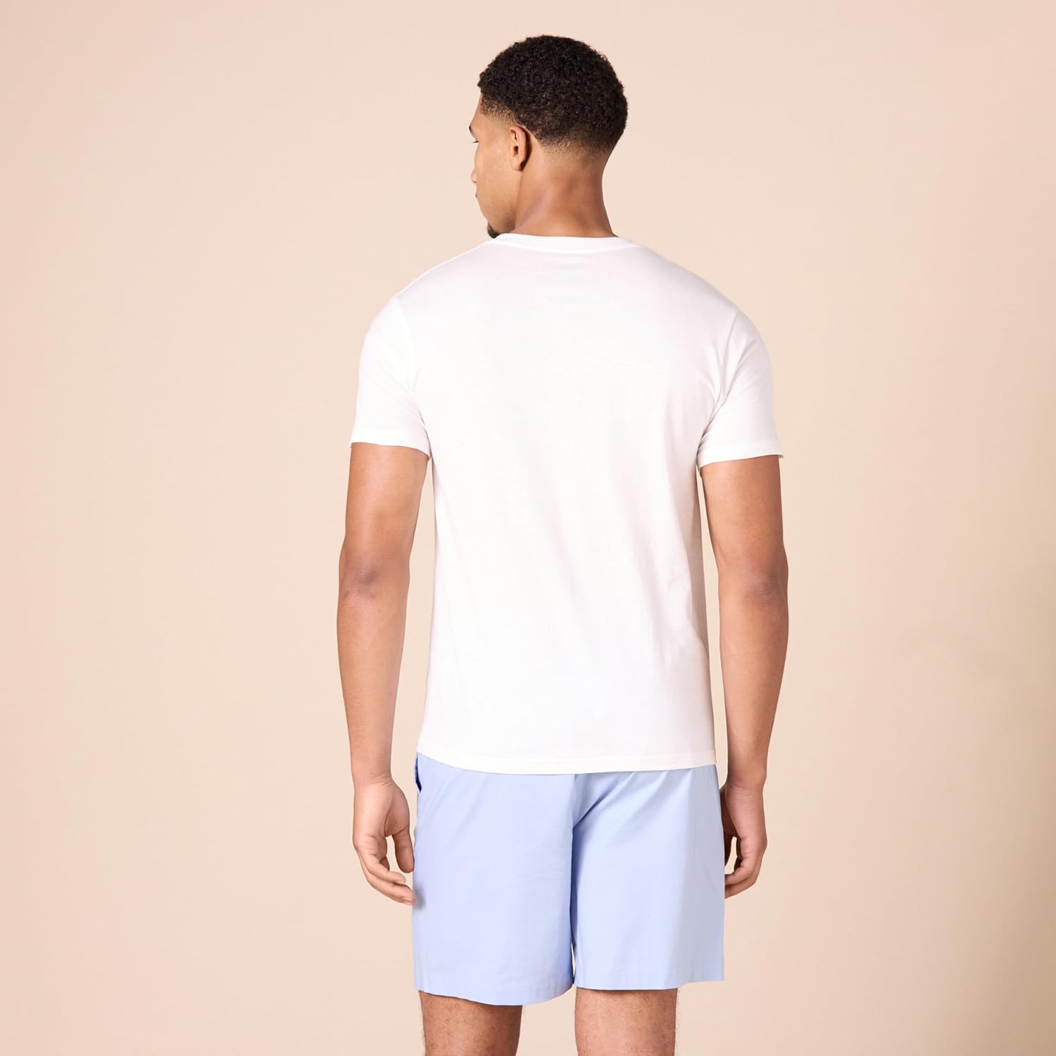 Amazon Essentials Maillot de Corps avec Encolure en V, Respirant, Coton Homme, Lot de 6