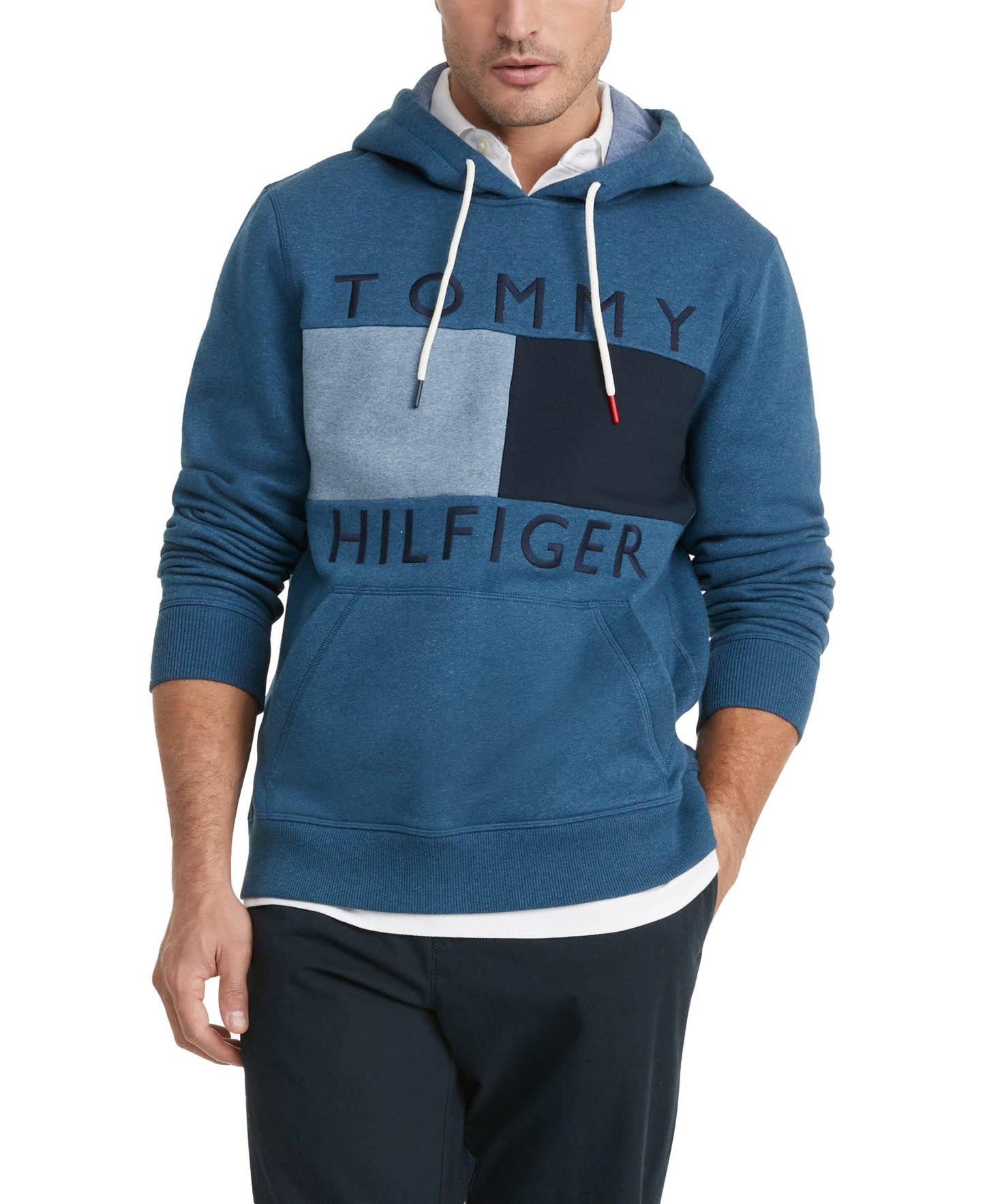 Tommy Hilfiger Sweat à Capuche Homme Core Tommy Logo avec Capuche