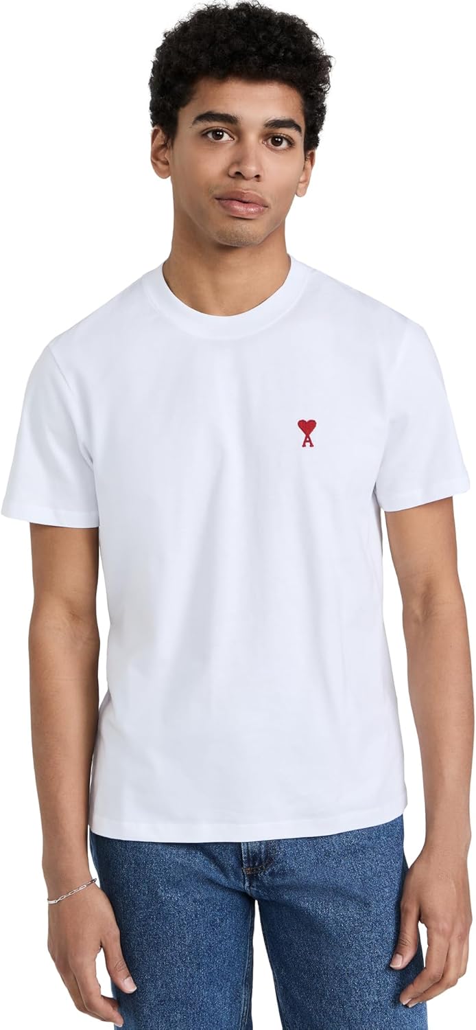 AMI PARIS Tshirt en Jersey de Coton Biologique