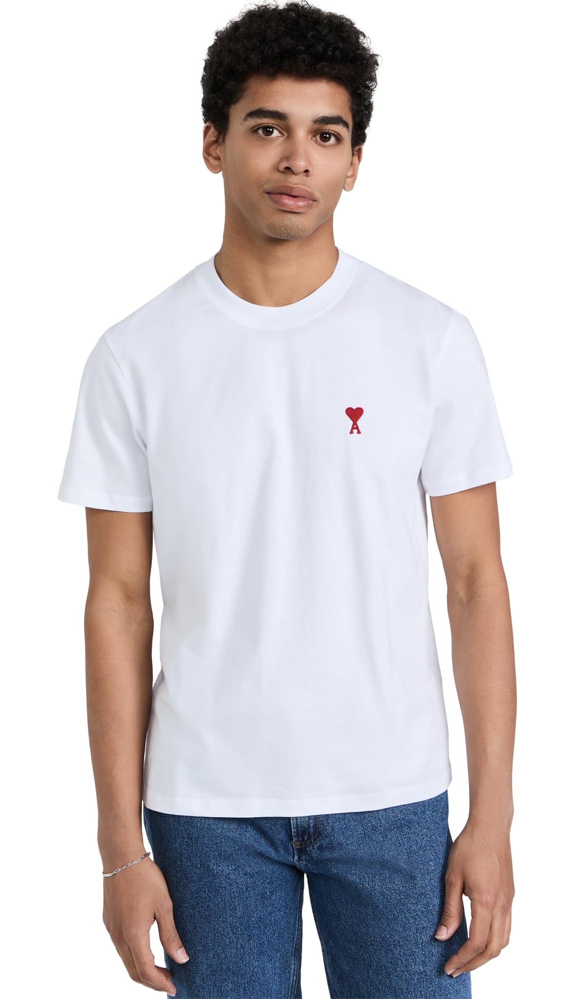 AMI PARIS Tshirt en Jersey de Coton Biologique