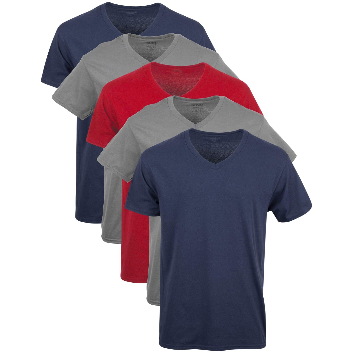 Gildan V-Ausschnitt T-Shirts Multipack Style G1103 Tricot Homme (Lot de 5)