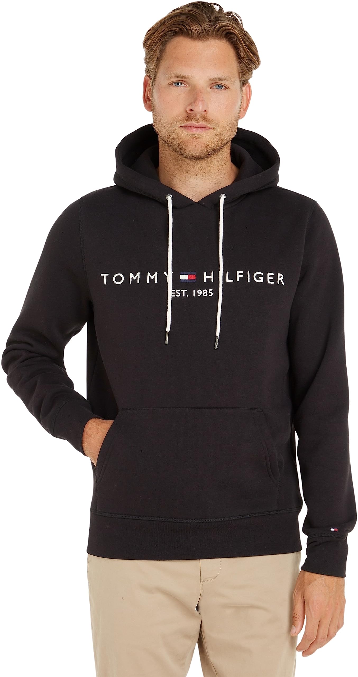 Tommy Hilfiger Sweat à Capuche Homme Core Tommy Logo avec Capuche