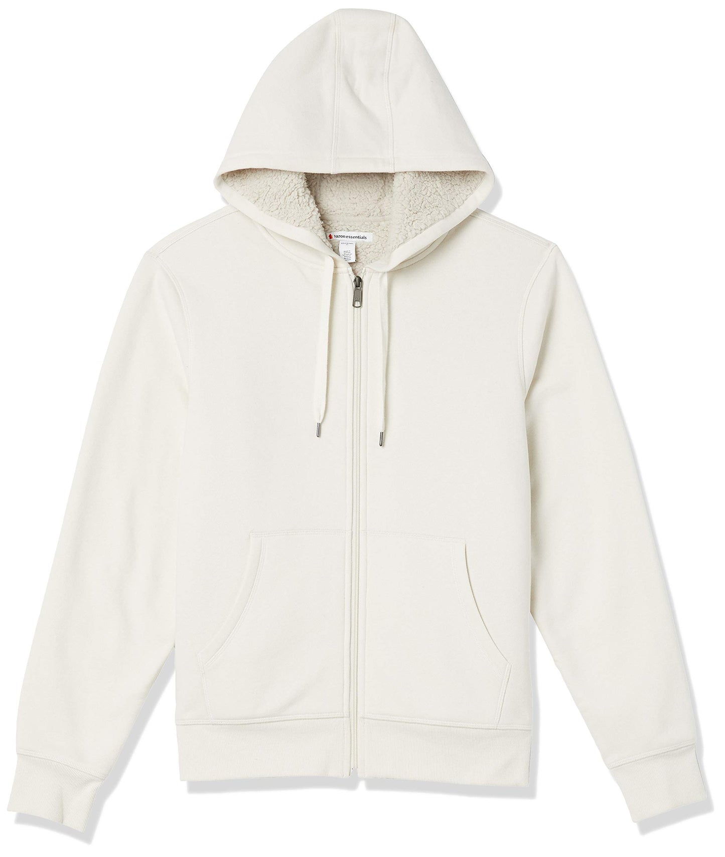 Amazon Essentials Sweat à Capuche avec Fermeture Éclair intégrale et Doublure en Polaire Sherpa Homme
