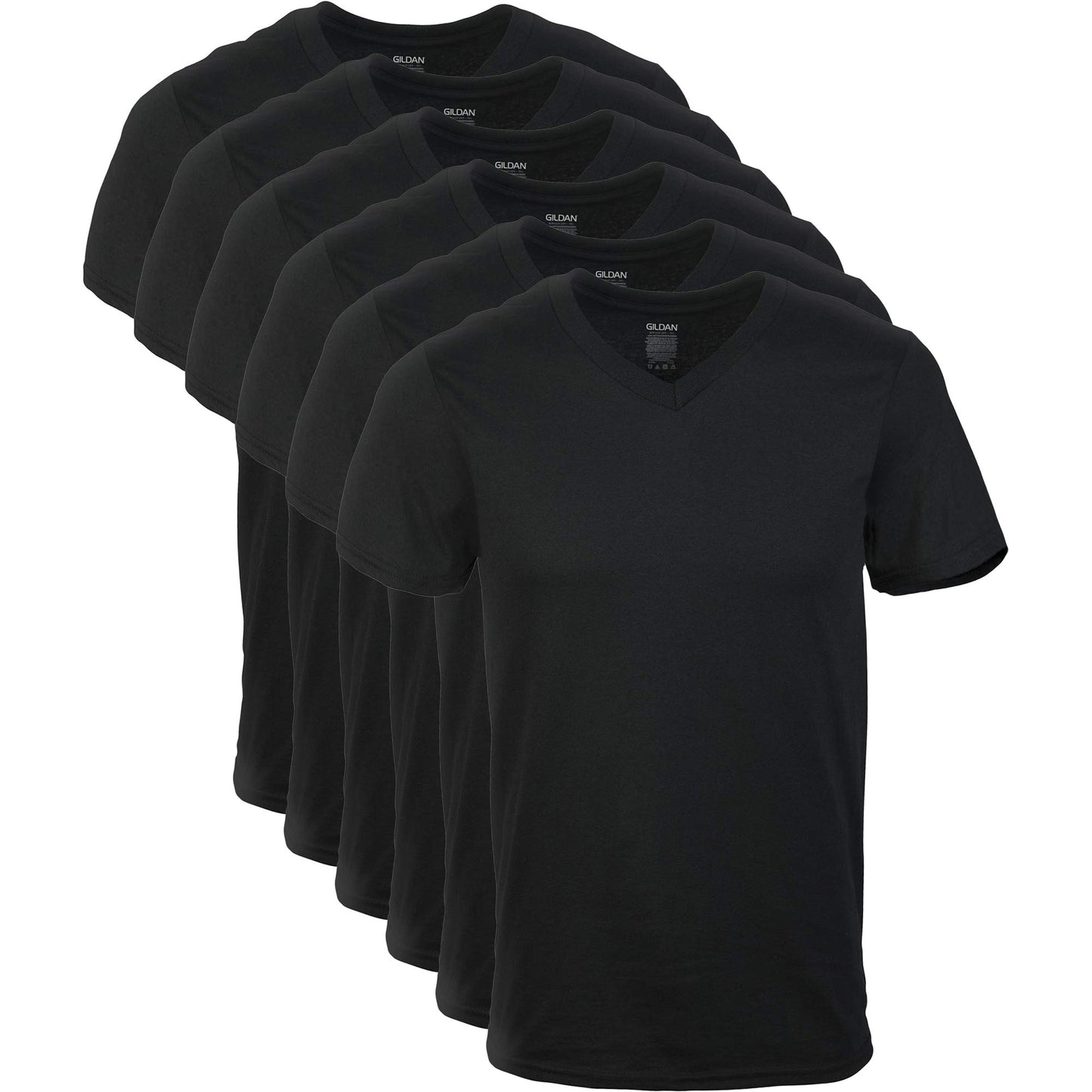 Gildan V-Ausschnitt T-Shirts Multipack Style G1103 Tricot Homme (Lot de 5)