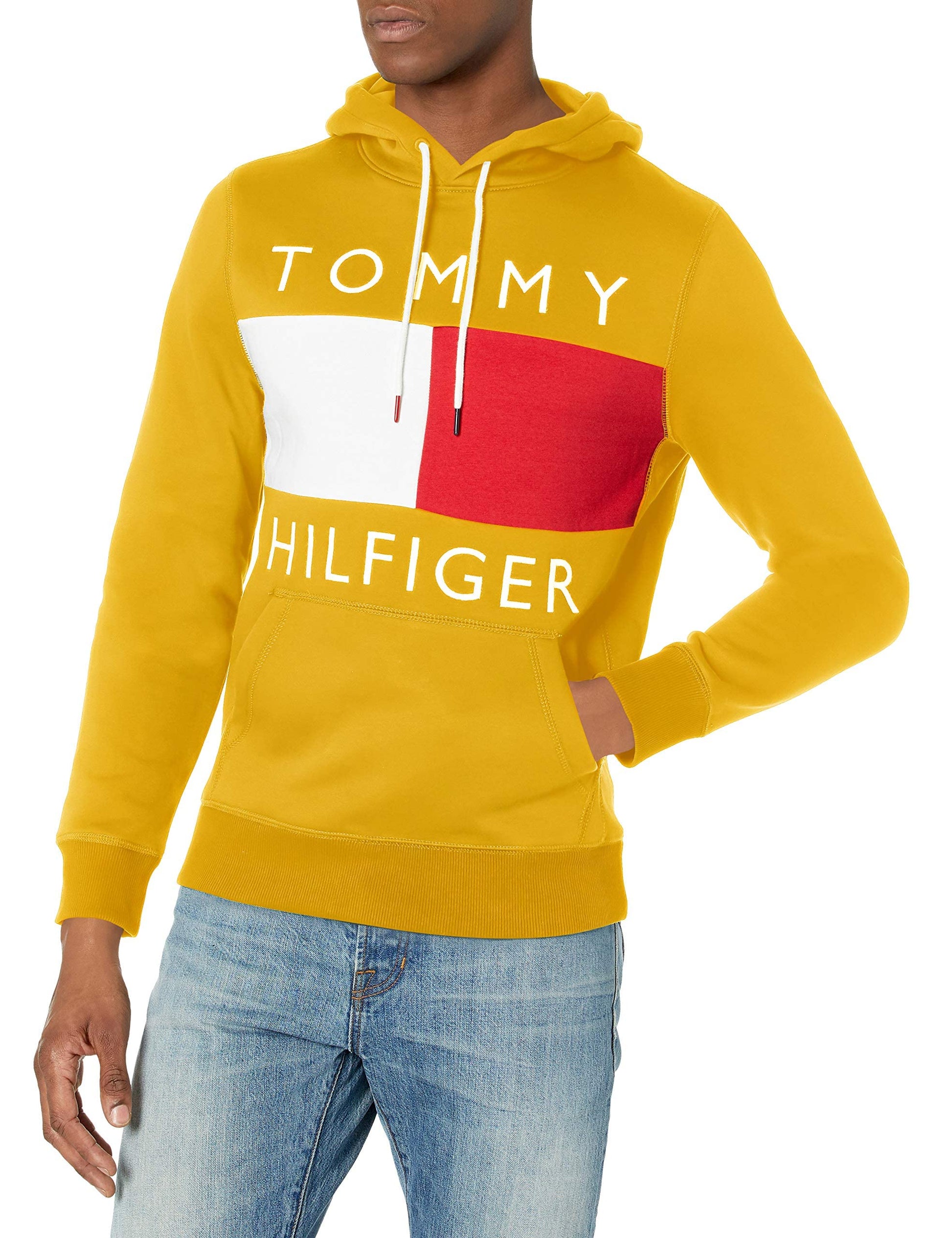 Tommy Hilfiger Sweat à Capuche Homme Core Tommy Logo avec Capuche