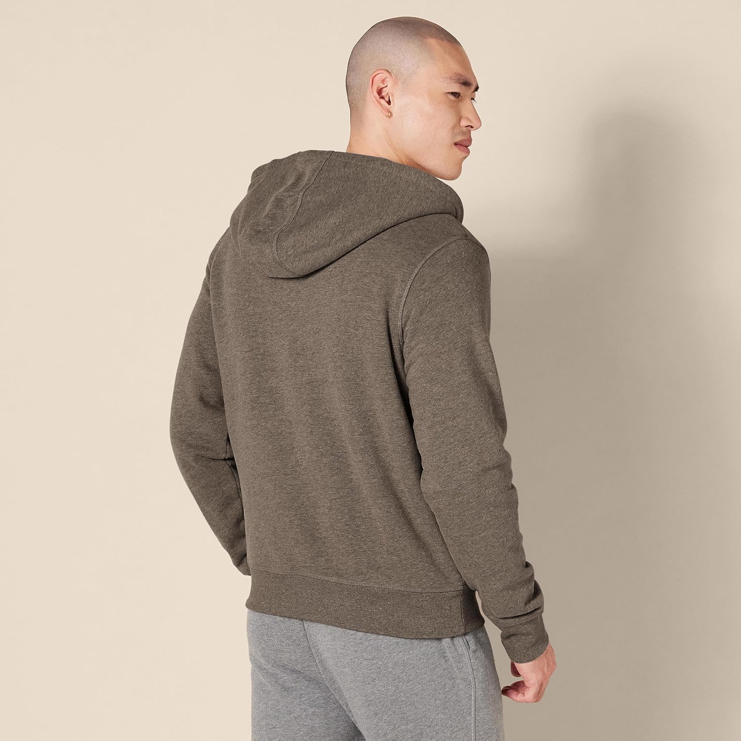 Amazon Essentials Sweat à Capuche avec Fermeture Éclair intégrale et Doublure en Polaire Sherpa Homme